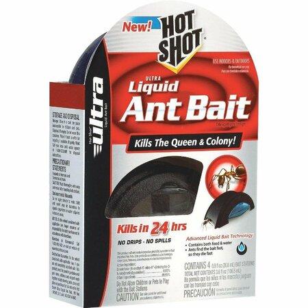 HOT SHOT Ultra 3.6 Oz. Liquid Ant Bait Station, 4PK HG-95762